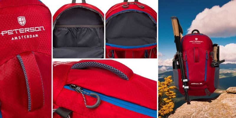 plecak ptn jps-02-8498 red/blu zdjęcie 8