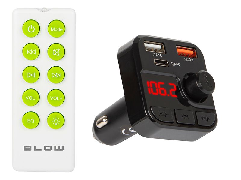 Transmiter FM BLOW USB+ładowarka 3,1A zdjęcie 1
