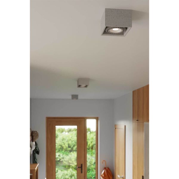 Kwadratowa lampa sufitowa SL.0883 betonowa do sypialni zdjęcie 4