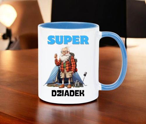 KUBEK Z NADRUKIEM ŚMIESZNY PREZENT DZIEŃ DZIADKA URODZINY IMIENINY DZIADEK na Arena.pl