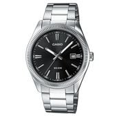 Zegarek Męski Casio DATE Srebrzysty Wielofunkcyjny Czarny (Ø 39 mm)