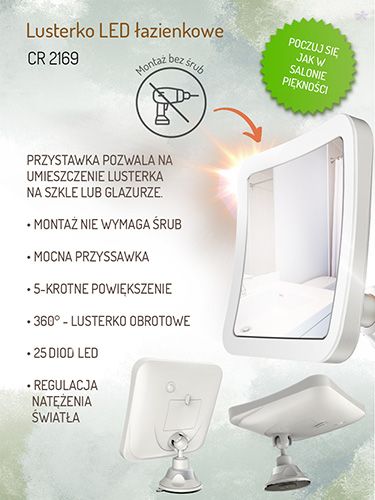 CR 2169 Lusterko LED azienkowe na Arena.pl