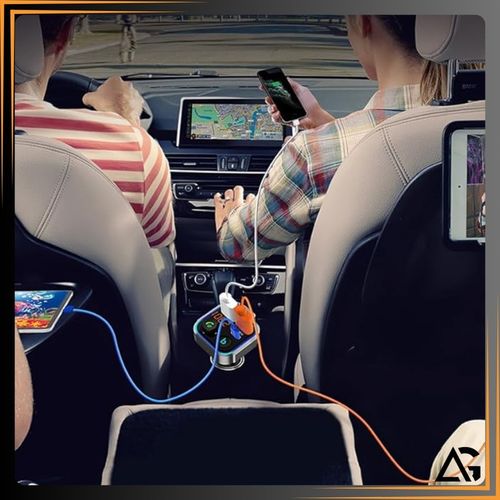 TRANSMITER BLUETOOTH SAMOCHODOWY FM 3x USB ADAPTER SZYBKA ŁADOWARKA MP3 na Arena.pl