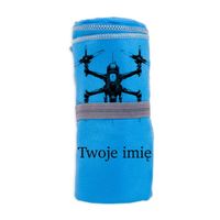 Ręcznik szybkoschnący z grafiką Dron dla operatora drona + Imię