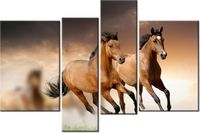 130CM 85 OBRAZ 4 ELEM STADO KONI ŚCIENNY