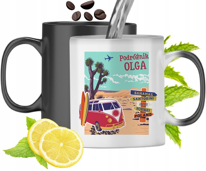 Dla Olgi Kubek Magiczny Córki Dziecka Prezent Z Nadrukiem Ze Zdjęciem zdjęcie 1