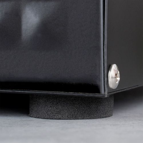 Chlebak Czarny Metalowy Bambusowy Pojemnik Kuchenny na Pieczywo Chleb na Arena.pl