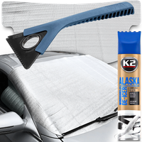 OSŁONA MATA ANTYSZRONOWA 100x200 SKROBACZKA DO SZYB LODU ODMRAŻACZ K2