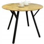 Stół okrągły BRUNO Ø100 dąb rustykalny do kuchni i jadalni