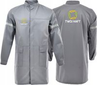 Fartuch CHEMIK Z WŁASNYM HAFTEM LOGO odzież firmowa reklamowa 5 szt.