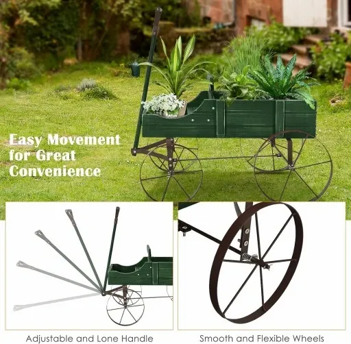 Wózek na kwiaty z metalowymi pojemnikami na zewnątrz regału na doniczki zdjęcie 5