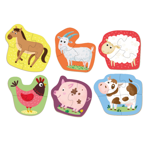 Dodo 2-3-4 Elementy Zwierzęta Domowe Puzzle 18 El. Dla Dzieci Dodo 300152 na Arena.pl