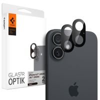 Szkło na Aparat Spigen Optik Glas.Tr 9H do iPhone 16 16 Plus 2 szt. Czarne