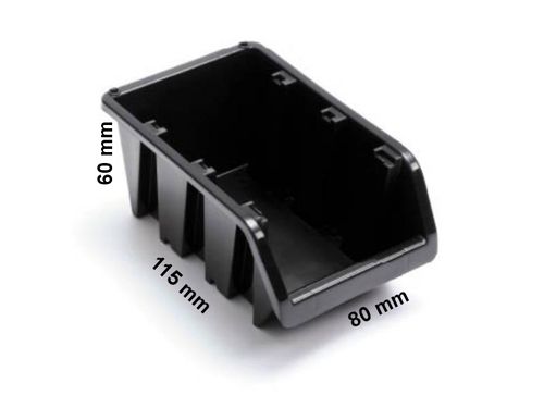 POJEMNIK MAGAZYNOWY 6 szt+ listwa pojemniki CZARNE na Arena.pl