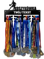 Wieszak na medale KOSZYKÓWKA twoje imię dowolny tekst 327.3