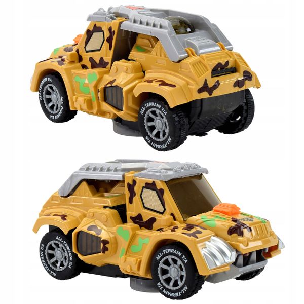 AUTO ROBOT ZABAWK DINOZAUR ZIEJE PARĄ SAMOCHÓD 2W1 zdjęcie 6