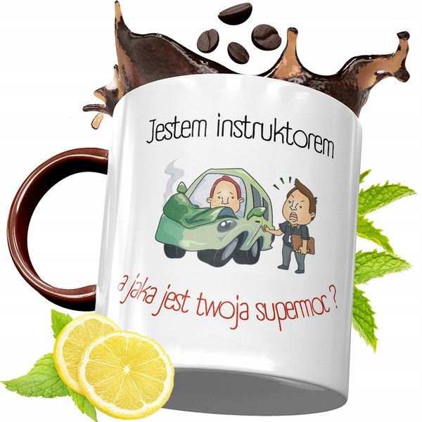 Kubek Bordowy Dla Instruktora Na Urodziny Prezent Z Nadrukiem Ze Zdjęciem zdjęcie 1