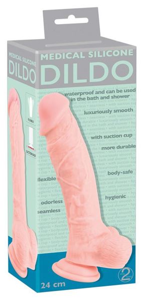 Medical Silicone Dildo 24 Cm zdjęcie 1