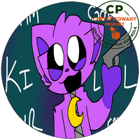 Opłatek na tort Catnap