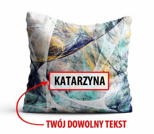 Poduszka Dekoracyjna MARMUR  z Twoim napisem M13 na Arena.pl