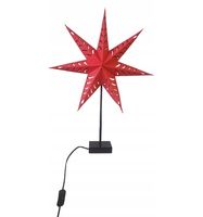 LAMPA STOJĄCA GWIAZDA AŻUROWA ŚWIETLNA 45 cm LAMPION LAMPKA OZDOBA PREZENT