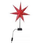 LAMPA STOJĄCA GWIAZDA AŻUROWA ŚWIETLNA 45 cm LAMPION LAMPKA OZDOBA PREZENT
