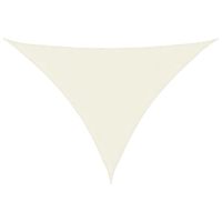 Trójkątny żagiel ogrodowy, tkanina Oxford, 4x5x6,4 m, kremowy