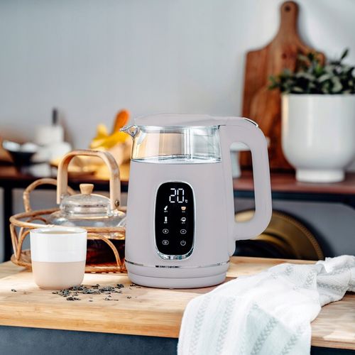 Czajnik Elektryczny 2200W Szklany beżowy Panel LED Mocny Camry CR1383 na Arena.pl