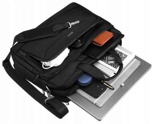 biznesowy torboplecak na laptopa wykonany z poliestru - rovicky na Arena.pl