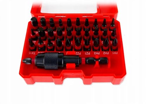 BITY MAGNETYCZNE WKRĘTAKI KOŃCÓWKI UDAROWE ZESTAW 32 EL. - PH PZ TX TXB HEX na Arena.pl