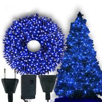 LAMPKI ŚWIATEŁKA NA CHOINKĘ WEWNĘTRZNE 500LED NIEBIESKI MOCNE PROGRAMATOR