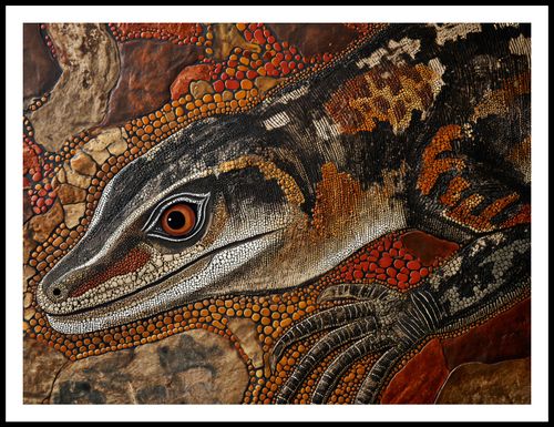 Plakat 100x75cm Oko Jaszczurki na Arena.pl