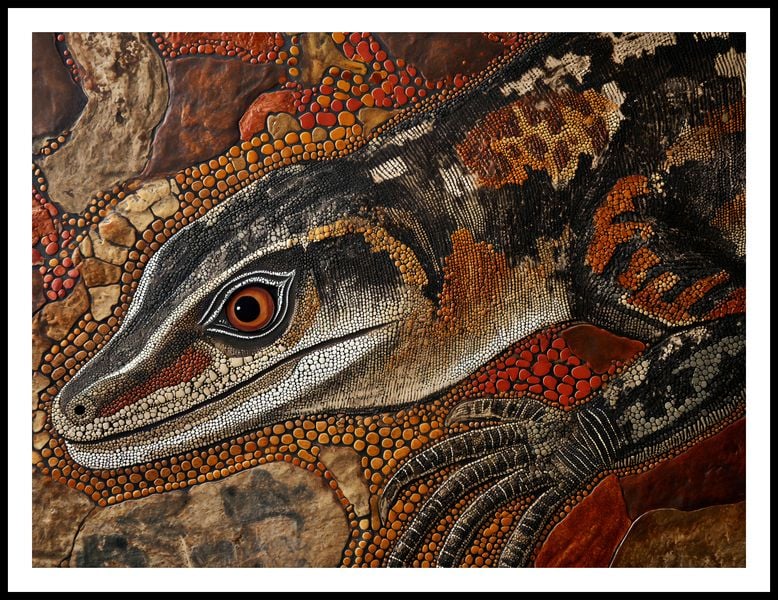 Plakat 100x75cm Oko Jaszczurki zdjęcie 3