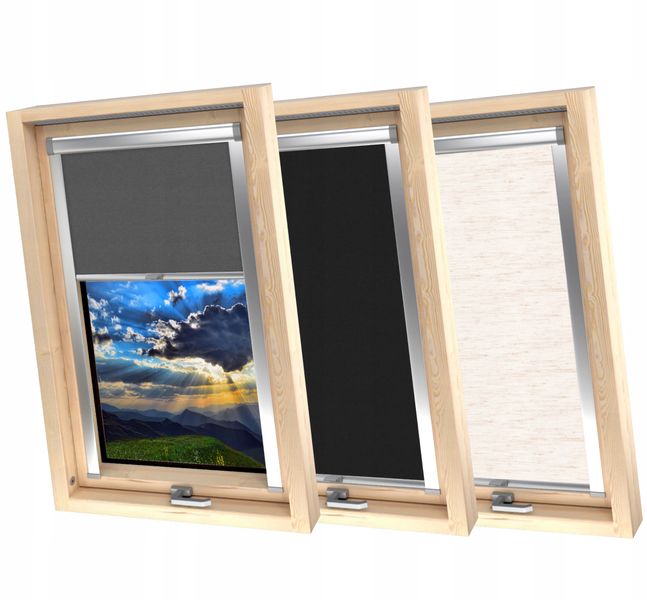 Roleta Dachowa Zaciemniająca do okien FAKRO 78x98 zdjęcie 1