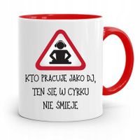 Dla Dja Muzyka Kubek Czerwony W Cyrku Nie Śmieje Z Nadrukiem Ze Zdjęciem