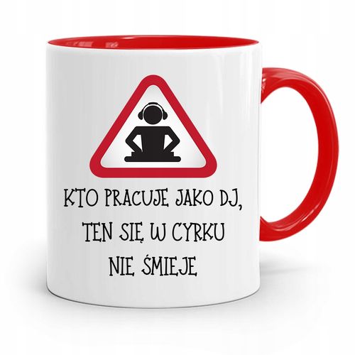 Dla Dja Muzyka Kubek Czerwony W Cyrku Nie Śmieje Z Nadrukiem Ze Zdjęciem na Arena.pl