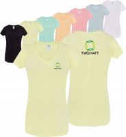 Damski T-shirt rękawy typu reglan TWÓJ HAFT LOGO firmowa reklamowa 10 sztuk