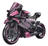 Zestaw Klocków Motocykl Ścigacz Różowy 2066El.