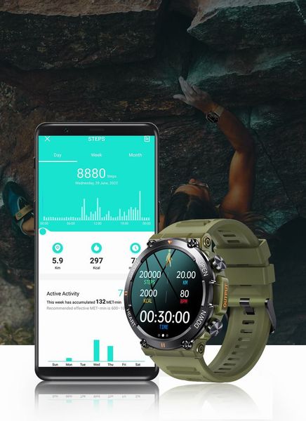 SMARTWATCH MĘSKI Gravity GT7-6 PRO - WYKONYWANIE POŁĄCZEŃ, PULSOKSYMETR (sg018f) zdjęcie 8