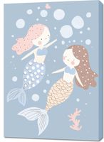 Obraz 70x100cm Wzory dla Dzieci, Dziewczynki i Chłopca - Syrenki