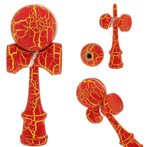 KENDAMA Drewniana czerwono-zółta na Arena.pl