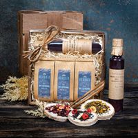 KOSZ PREZENTOWY herbata syrop zestaw PREZENT UPOMINEK urodziny wesele