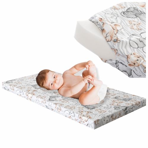 Materac do łóżeczek dziecięcych STANDARD KIDS 120x60 cm zebra i lew na Arena.pl
