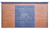 Schowek Domek Ogrodowy 4x2,5m Brama Dwuskrzydłowa Drewnopodobny TS695