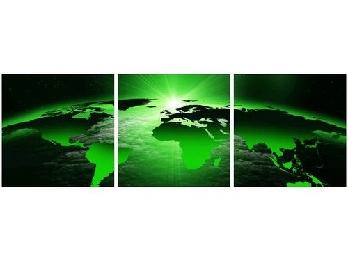 70 90CM OBRAZ 3 ELEM LIMONKOWY ŚWIAT ŚCIENNY DRUK PŁÓTNO na Arena.pl