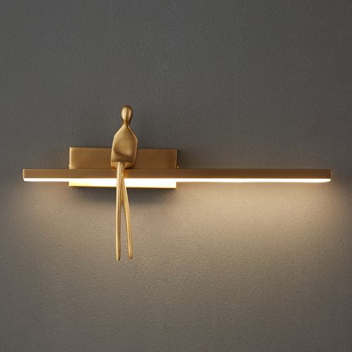 Lampa ścienna led AMICI złota 31 cm na Arena.pl