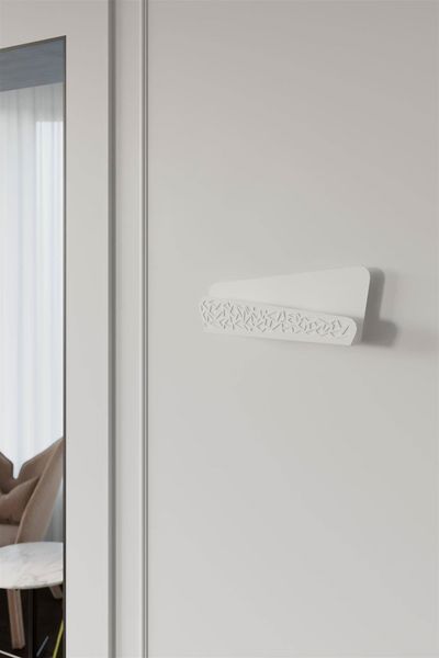 Ażurowy kinkiet Alize SL.0933 Sollux prostokąt asymetryczny biały zdjęcie 4