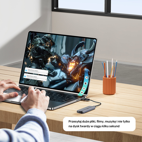 Unitek Adapter USB-C do USB-A 10Gbps A1048ABK01 zdjęcie 6