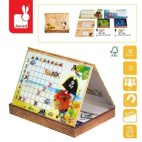 JANOD Gra magnetyczna Statki Pirat Battleship na Arena.pl