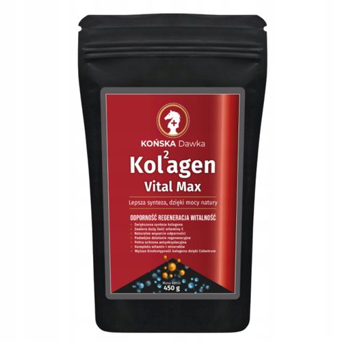Kolagen Rybi z Colostrum Vital MAX- Kolagen Końska Dawka w Proszku 450g na Arena.pl